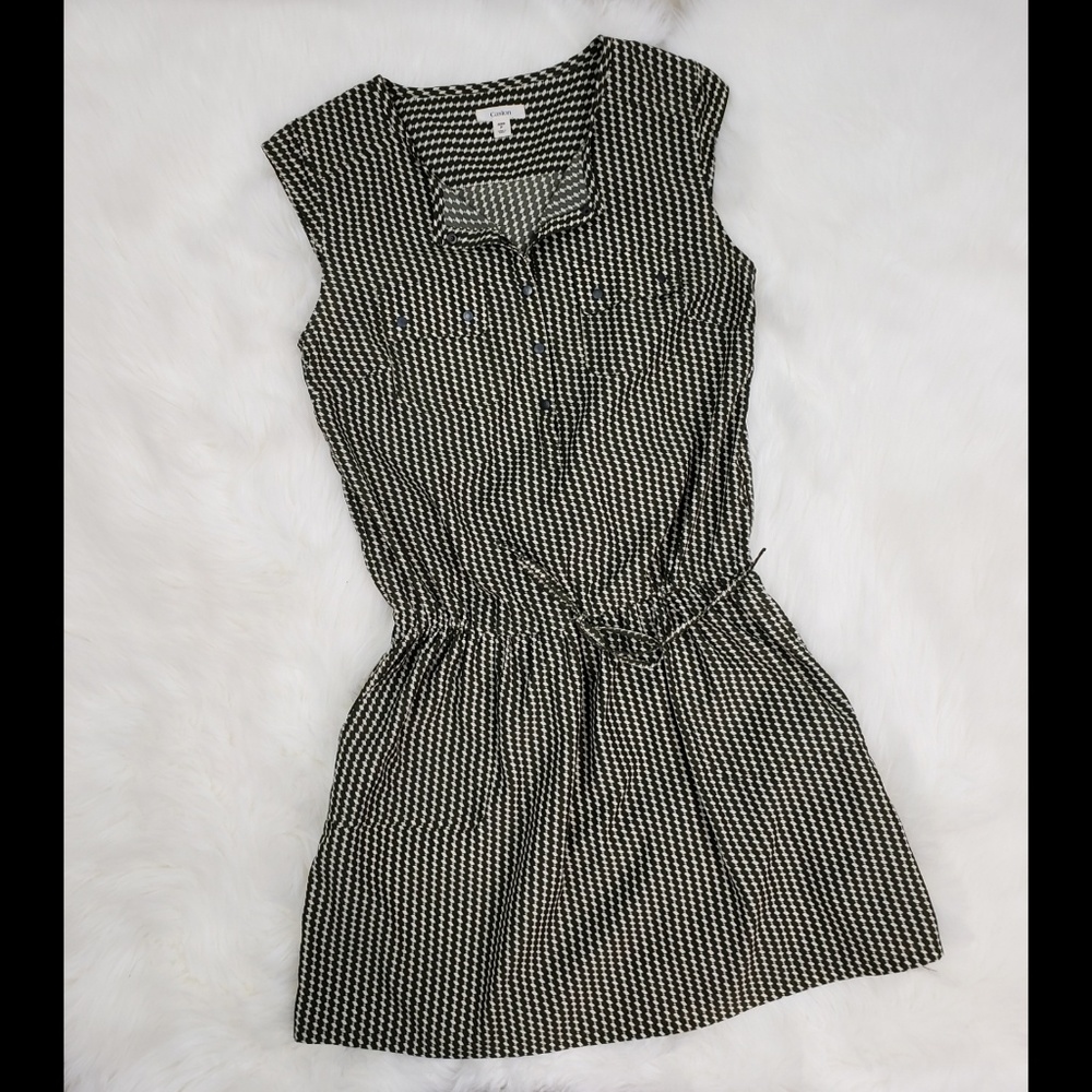 Caslon Sleeveless Drawstring Waist Dress
